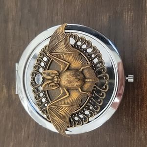 Handmade Bat Locket Mirror